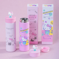 【Hello Kitty】50th保溫瓶(立體造型公仔杯蓋)