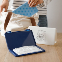 口罩收納盒 日本進口隨身便攜式包包防塵儲物盒學生兒童口罩暫存夾【MJ9481】