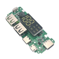 USB 18650 26650 5V 2.4A Lithium Battery Charging Bank Power Module Multi Interface 3.7V/4.2V with Display Booster Module Adapter