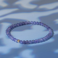 【星黛拉】高級坦桑石天然能量水晶手串3.5-4.5mm D15401