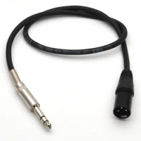6.35 to XLR XLR to 6.5 6.35 large three-core XLR male TRS balanced audio cable XLR XLR cable 50cm