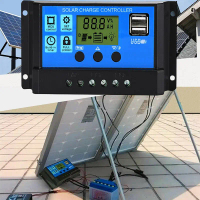 60a pemasangan Panel Panel Solar 12V 24V Max 48V 1560W Parameter Input laras paparan LCD