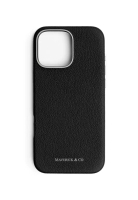Maverick & Co. iPhone 16 Pro Max Pebbled Leather Phone Case Black