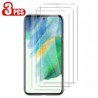 3Pcs Protective Glass For Samsung Galaxy S21 FE S20 FE S24 Plus Tempered Film For Samsung M12 A03 A12 A32 A22 Screen Protector