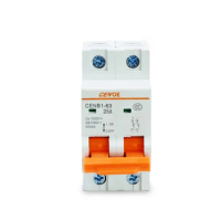 2P 1000V 25A DC circuit breaker with excellent current limiting performance dc solar breaker for glo