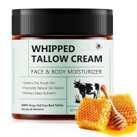 Beef Tallow for Skin Beef Tallow for Face 4.2 oz Organic Whipped Grass Fed Beef Tallow with Honey Cr