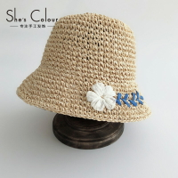 草帽女夏年新款防曬遮陽漁夫帽涼帽編織夏季薄款太陽帽子海邊