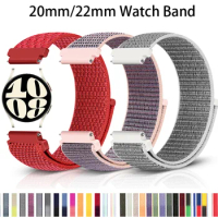 Nylon Band For Samsung Galaxy Watch 6 4 classic/5 Pro/active 2/Gear S3 Frontier 20mm/22mm Bracelet Huawei watch GT 4 2e 3 strap