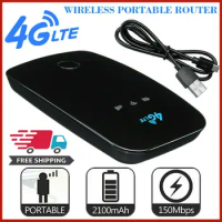 2100mah Pocket Mifi Wireless Router 150Mbps Networking LTE Car USB Mobile Broadband Modem 4G Wifi Hotspot For Computers Iphone