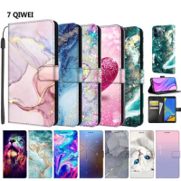 Flip Leather Case For Samsung Galaxy A30S A50 A50S A5 A6 A7 A8 A9 Pro Plus 2015 2016 2017 2018 Phone Marble Wallet Stand Case