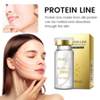 Facial Essence 24K Gold Face Serum Gold Collagen Silk Thread Facial Skin Care Essence Anti-Aging Smoothing Firming Moisturizing