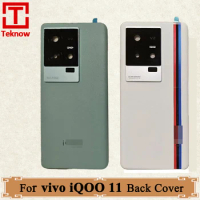 Original Back Battery Cover For vivo iQOO 11 iQOO 11 Back Cover Door Housing case V2243A Rear Glass cover Replacement