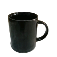 mug / gelas keramik hitam polos