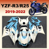 Fit For YAMAHA YZFR25 2019 2020 2021 White Blue Fresh Superior Motorcycle Injection fairings YZF R3 R25 19 20 21