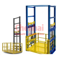 warehouse cargo forklift hydraulic elevator lift small goods lift lifting ladder