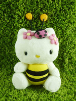【震撼精品百貨】Hello Kitty 凱蒂貓 KITTY絨毛娃娃-蜜蜂圖案-黃色 震撼日式精品百貨