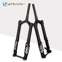 Beach Bike Suspension Air Fork, Thru-axle Inverted Fork, Supporting 4.8 Fat Tyres, 26 in Snowmobile, 15*150mm