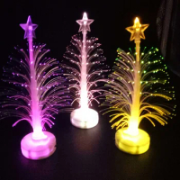 LED Christmas Tree Colorful Flashing Birthday Party Optical Fiber Tree Luminous Optical Fiber Christmas Gift Manufacturers