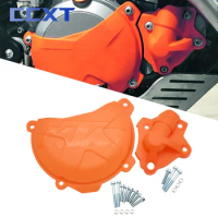 Clutch Cover Water Pump Guard Protector For KTM SXF250 EXCF250 XCF250 XCFW250 SXF350 EXCF350 XCF350 XCFW350 SIX DAY FREERIDE 350