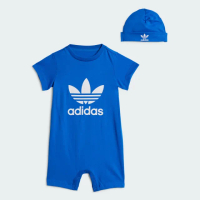 【adidas 愛迪達】運動套裝 連身衣/帽子 嬰幼童裝 - Originals IY0749