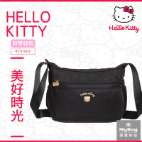 Hello Kitty 側背包 美好時光 側背包(大) 凱蒂貓 可長夾 附零錢包 女包 KT01U02 得意時袋
