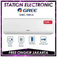 GREE AC GWC-18N1A GWC18N1A AC SPLIT 2 PK R32 BLACK DIAMOND KOMPRESOR N1A SERIES GWC-18N1A
