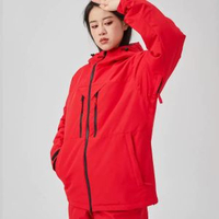 成人滑雪服女男衣純色大碼滑雪衣單板雙板加肥加大兒童滑雪服寬鬆