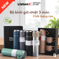 [Siêu hot hôm nay] ListonX Bộ Bình Giữ Nhiệt 3 Món 500ml | Thép không gỉ | Giữ nóng lanh 12H | Phù h