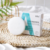 Goat Milk Soap Natural Silk Sea Salt Foam Best Wash Bath Essential Oil Control Remove Mites Blackheads Pimple Acne