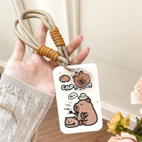 【卡皮巴拉】水豚證件卡套(票卡夾 硬 悠遊卡套 信用卡夾 證件 卡夾 小卡 包包吊飾 辦公室)