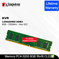 Kingston Memory PC RAM Longdimm 8GB DDR4 3200 Mhz PC4-3200Mhz CL22