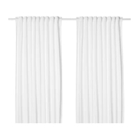 TIBAST 窗簾 2件裝, 白色, 145x250 公分