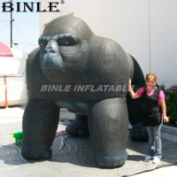 Custom advertising giant black inflatable gorilla inflatable monkey outdoor decoration inflatable animal model for party event