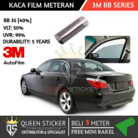 PROMO - KACA FILM MOBIL RUMAH GEDUNG RIBEN 3M AUTOFILM ORIGINAL BLACK BEAUTY