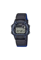 Casio W-220HF-2AV Men Digital Sports Watch Blue Leather Band