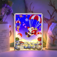 Anime Led Light Box Eyes Diy Paper Cut Light Box 3D Night Light