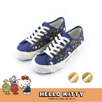 HELLO KITTY艾樂跑女鞋-台灣主題百搭帆布鞋-藍/黃/粉橘(922004)
