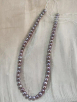 Freshwater Nucleus-Free Purple “Starlight Purple” Pearl Necklace 6–8 mm GP673