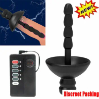 Electric Shock Urethral Penis Plug Sex Toy for Men Urethral Masturbator Electro Shock Urethral Massager Silicone Stretch Dilator