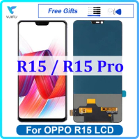 6.28'' LCD For OPPO R15 RX15 Pro Display Touch Screen CPH1831 PACM00 CPH1835 Digitizer Assembly Replacement Phone Repair Tested