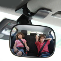 夾式汽車寶寶後視鏡(3R 車用兒童後照鏡 汽車輔助鏡 車內嬰兒觀後鏡 輔助 盲點鏡)