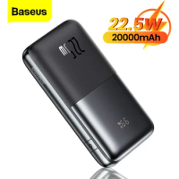 Baseus 22.5W Power Bank 20000mAh Portable Charging External Battery Charger Pack 10000mAh PD 20W Powerbank For iPhone 14 Xiaomi