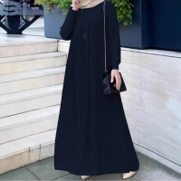 Muslim Dress 2025 New Women's Ethnic Long Dress Showstopper Long Dress Elegant Fashion Apparel