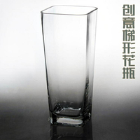 花瓶玻璃水養富貴竹轉運竹插花百合水培瓶透明大號竹子瓶客廳落地