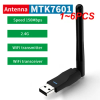 1~6PCS 150Mbp USB Wifi Adapter Ethernet USB WiFi Receiver For DVB DVB TTop Box High Speed For Freesat V7S V8 Super Tv Box