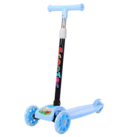 Child Scooter 3 Wheels Folding Foot Scooters LED Balance Bike Adjustable Height Skateboard Kick Scooter For Kids Sport Toy