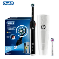 Oral B Pro2000 Smart Electric Toothbrushes D20524 3D Sonic-Rotation Teeth Whitening Rechargeable Visible Pressure Sensor 2 Modes