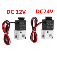 [HOT NMHV RTG 511] 1 Pcs 3V1-06 NC Solenoid Valve DC 12V/24V 3 Way 2 Position 1/8inch BSP Normally C