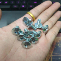 (ốc mũ to 1cm) Ốc yếm wave , ws 110  mặt nạ/ ốp pô ,zen 6mm - 1 bịch ( 50 con ốc)
