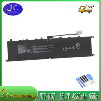 JCLJF 15.2V 65Wh 4280mAh BTY-M57 Battery For MSI GS65 9SE 9SF GP66 Leopard 10UE 10UG 11UE 11UG 12UE 12UG 12UH Vector GP76 GP77